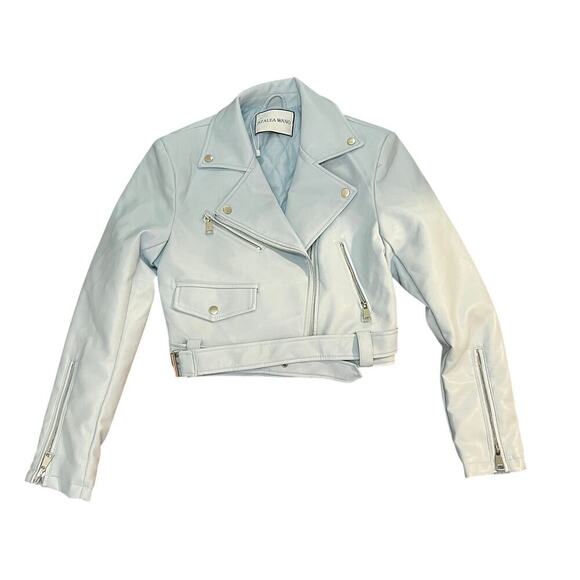 Azalea Wang light blue faux leather size M - Picture 1 of 12